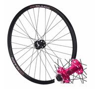 Juego de ruedas de bicicleta de montaña, borde de impulso de eje pasante para freno de disco, ruedas delanteras y traseras, perfecto para salto de suciedad y conducción en senderos