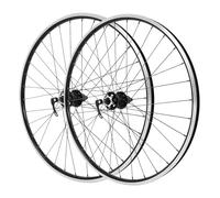 Juego de ruedas de bicicleta de montaña de 29 pulgadas, freno de disco de aluminio, cierre rápido delantero y trasero, capacidad de carga de 200 kg, apto para 7 12 velocidades (negro)
