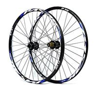Juego de Ruedas de Bicicleta de montaña de Doble propósito con Eje pasante y liberación rápida, 26, 27,5 y 29 Pulgadas, Delantera y Trasera, Freno de Disco, llanta de Doble Pared de 6 Garras