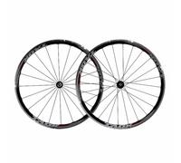 Juego De Ruedas De Carretera 700C con Freno De Llanta, Rueda Delantera Y Trasera 100/130mm QR, Cassette 9/10 Velocidades, Llanta De Aleación De Aluminio, Válvulas Presta, 2173g(Black Red)