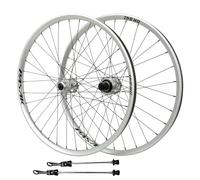 Juego De Ruedas De Cubierta para Bicicleta De Montaña 27,5" 29" Freno De Disco Ruedas Traseras Y Delanteras Trail/Am/DH 100/135mm QR Casete De 7-12 Velocidades, 360 Clics(Silver,27.5")