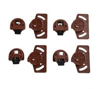 Juego de ruedas de engranaje de puerta corredera y guía para armarios y armarios, rodillos de nailon para un deslizamiento suave y silencioso, conjunto de rodillos de puerta corredera de 4/8 pares (4