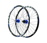 Juego De Ruedas De MTB De Aluminio De 26" 27,5" 29" Rueda Delantera Y Trasera De Freno De Disco 100/135mm QR, Llanta con Remaches De Doble Capa, Cassette De 7-12 Velocidades.(Blauw,26inch)