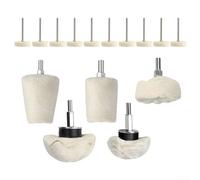 Juego de ruedas de pulido de 15 piezas, paño y lana para almohadillas para orejas para un trabajo de detalle eficaz para automóviles y muebles