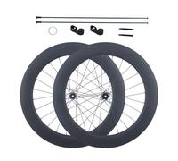 Juego De Ruedas De Trinquete 36/54T Ruedas De Bici De Carretera De Carbono 700C*25-38C Llantas De Ciclismo Sin Cámara De 75mm, Eje Pasante con Bloqueo Central, Casete De 8-12 Velocidades(36T)