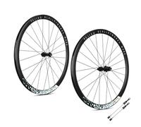 Juego De Ruedas For Bicicleta De Carretera 700C*23C-42C QR Rueda Trinquete 36T Bujes 9x100mm/10x135mm Llanta De Freno De Disco For 7-12 Velocidades(Multi-Colored,35mm)