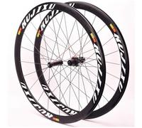Juego De Ruedas For Bicicleta De Carretera 700C, Llantas De Aluminio De Doble Pared, Rodamiento Sellado, Freno C/V, Volante De Casete QR 8~11S, 38 Mm De Profundidad(White,26inch)