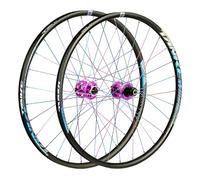 Juego De Ruedas For Bicicleta De Montaña De 26"/27,5"/29" De Llanta Aleación Doble Pared 2 Delanteras Y 4 Traseras, Freno De Disco QR 100/135 Mm Llanta De Rueda Delantera Y Trasera 7-12 Velocidades(Pu