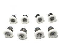 Juego de ruedas guía para puerta de ducha, 25 mm de diámetro, 8 unidades