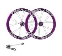 Juego de ruedas ligeras 406 451 para bicicleta plegable BMX, kit de bicicleta de equilibrio, freno de disco de 20 pulgadas, liberación rápida, llantas de aluminio de 40 mm, cassette de 8, 9, 10 y 11 v