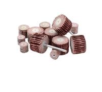 Juego de ruedas lijado con solapa vástago 11 piezas 3 mm