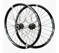Juego De Ruedas MTB 24 Pulgadas Freno De Disco Rueda Delantera Y Trasera De Liberación Rápida 9 * 100/10 * 135 Mm Llanta De Aleación De Aluminio para Cassette 7-12s(Schwarz)