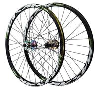 Juego De Ruedas MTB 26/27.5/29 Pulgadas Freno De Disco Cierre Rápido Ruedas Mountain Bike Aleación De Aluminio para Cassette De 7-12 Velocidades 32 Agujeros,Color,26inch