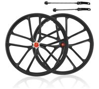 Juego De Ruedas MTB De 20 Pulgadas, Rueda Integrada De Aleación De Magnesio For Bicicleta De Montaña con Freno De Disco 406, Bujes De Casete