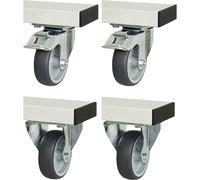 Juego de ruedas para adlatus 300 RAU, 2 ruedas de maniobra con inmovilizador + 2 ruedas fijas