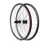 Juego De Ruedas para Bicicleta De Carretera 700C Aleación De Aluminio Llantas Freno De Disco Eje Pasante Bujes 32H para Cassette De 8-12 Velocidades Ruedas Delantera Y Trasera(Front+Rear)