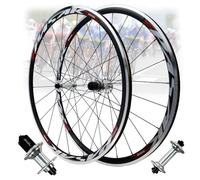 Juego de Ruedas para Bicicleta de Carretera 700C, Frenos C/V, 4 rodamientos sellados, llanta de 30 mm, Delantera y Trasera, para 7-12 velocidades, 2130 g