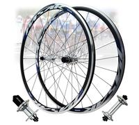 Juego de Ruedas para Bicicleta de Carretera 700C, Frenos C/V, 4 rodamientos sellados, llanta de 30 mm, Delantera y Trasera, para 7-12 velocidades, 2130 g