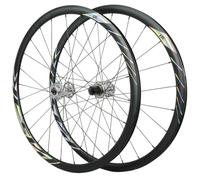 Juego De Ruedas para Bicicleta De Carretera 700C Llanta De Aluminio Ruedas Delantera Y Trasera Freno De Disco Liberación Rápida 9×100/10×135mm 24H para 7-12 Velocidades