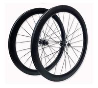 Juego De Ruedas para Bicicleta De Carretera 700C Llanta De Bicicleta De Fibra De Carbono De 50mm 100/135mm QR Ruedas De Freno De Disco Cassette De 7-12 Velocidades, Cubierta 23-45C