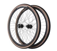 Juego De Ruedas para Bicicleta De Carretera 700C Llantas De Doble Pared De Aleación De Aluminio para Bicicleta De Gravel Freno De Disco QR Bujes 32H para Cassette De 8-12s(with Tire)