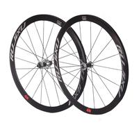 Juego De Ruedas para Bicicleta De Carretera 700C QR Buje Delantera Y Trasera 100/130mm Rueda Bicicleta Llanta De Aleación De Aluminio Freno C/V para Cassette De 8-11 Velocidades(Silver)