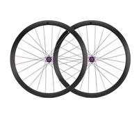 Juego De Ruedas para Bicicleta De Carretera Rueda Freno De Disco Altura 30/40/50mm Llantas De Liberación Rápida 700c Center Lock 9 * 100mm/9 * 135mm 7-12 Velocidades Casstte(Purple,40mm)