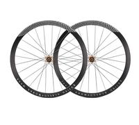 Juego De Ruedas para Bicicleta De Carretera Rueda Freno De Disco Altura 30/40/50mm Llantas De Liberación Rápida 700c Center Lock 9 * 100mm/9 * 135mm 7-12 Velocidades Casstte(Gold,40mm)