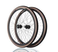 Juego De Ruedas para Bicicleta De Gravel QR Llantas De Aleación De Aluminio 700C Freno De Disco 4 Rodamientos Sellados Bujes 32H para Cassettes De 8-12 Velocidades(with Tire)