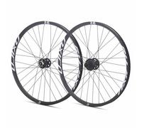 Juego de ruedas para bicicleta de montaña, 26, 27,5 y 29 pulgadas, eje pasante, 110 x 15 mm, 148 x 12 mm, llanta de aleación de aluminio de doble pared, freno de disco, rueda delantera y trasera, 7-12