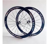 Juego de Ruedas para Bicicleta de Montaña 700C 50 mm Aleación de Aluminio Doble Pared Freno de Llanta V/C Liberación Rápida 8/9/10/11 Velocidades 20 Agujeros Rueda Delantera Y Trasera