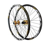 Juego de Ruedas para Bicicleta de Montaña de 24 Pulgadas Freno de Disco de Liberación Rápida Llanta de Aleación de Aluminio de 32 Agujeros Buje de Rodamiento Sellado Rueda Delantera Y Trasera Par