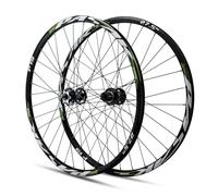Juego de ruedas para bicicleta de montaña de 26/27,5/29 pulgadas, llanta de aleación de aluminio de doble pared, rueda delantera y trasera con freno de disco y liberación rápida para cassette de 8/9/