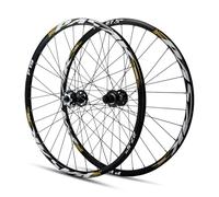 Juego de ruedas para bicicleta de montaña de 26/27,5/29 pulgadas, llanta de aleación de aluminio de doble pared, rueda delantera y trasera con freno de disco y liberación rápida para cassette de 8/9/