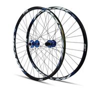 Juego de ruedas para bicicleta de montaña de 26/27,5/29 pulgadas, llanta de aleación de aluminio de doble pared, rueda delantera y trasera con freno de disco y liberación rápida para cassette de 8/9/