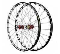 Juego de ruedas para bicicleta de montaña de 26, 27,5 y 29 pulgadas con freno de disco y eje pasante, bujes con cojinetes de 24 H, cassette de 7 a 12 velocidades, llantas delanteras y traseras para bi