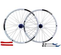 Juego De Ruedas Para Bicicleta De MontañA De 26 Pulgadas, Delantera Y Trasera, Llantas De AleacióN De Doble Pared, Freno De Disco, Cassette, Buje Fiywheel, 7/8/9/10 Velocidades, 32 Agujeros, Juego De