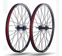 Juego de ruedas para bicicleta de montaña de 26 pulgadas, llantas con freno de disco, bujes con rodamientos sellados, compatible con 6/7/8/9 velocidades, rueda libre giratoria, eje pasante, juego de