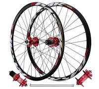 Juego de ruedas para bicicleta de montaña de 26 pulgadas y 27,5 pulgadas, 29 pulgadas, freno de disco, 4 rodamientos sellados, llanta delantera y trasera de 32 agujeros para cassette de 7 a 11 velocid