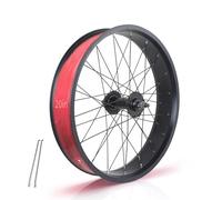 Juego De Ruedas Para Bicicleta De Nieve/playa 20/24/26 X 4,0" Ruedas Traseras Para Bicicleta Fat Rueda Delantera Freno De Disco Para E-bike Eje Sólido De 135/195mm Buje 36H Para 7-10s(20in Front A)