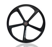 Juego De Ruedas para Bicicleta De Piñón Fijo 700C 5 Radios Aleación De mag Rueda para Una Sola Velocidad/Bicicleta De Pista Freno V Ruedas Delanteras Y Traseras 100/120mm Bujes(700C Rear)