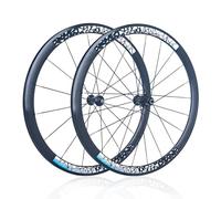 Juego De Ruedas para Bicicletas De Carretera 700C 30/40/50mm Ruedas QR Delantera 9 X 100mm Trasera 9 X 130mm Freno C/V 16/21H Bujes para Cassette De 8/9/10/11 Velocidades(Color,50MM)