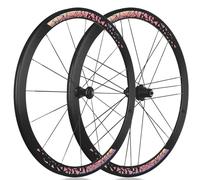 Juego De Ruedas para Bicicletas De Carretera 700C QR Llanta De Aleación De Aluminio Ruedas Delantera Y Trasera 16/21H Bujes Freno C/V para 7-12 Velocidades(Color,30MM)