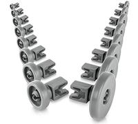Juego de ruedas para lavavajillas para cesta superior e inferior - Ruedas universales para muchos lavavajillas, accesorios de piezas de repuesto para lavavajillas.