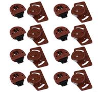 Juego de ruedas y guías de engranajes para puerta corredera para armario y gabinete, material de nailon, proporciona soluciones para puertas correderas (8 pares)