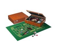 Juego De Ruleta - Caja De Madera - Diseño De Madera De Raíz - 25cm