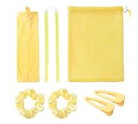 Juego de rulos sin calor, sin perlas de gel de calor, rizador, rizador, rulos para dormir, herramientas de peinado con cintas para el cabello, clips, bolsa de almacenamiento para peinados medianos y