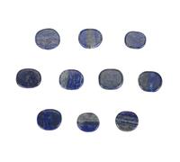 Juego de Runas de Brujas, Cuidadosamente Elaboradas, 10 piezas. Piedras Rúnicas curativas. Juego de Símbolos Gitanos Grabados para Adivinar la fortuna. (Oro azul)