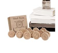 Juego de Runas de Madera, Juego de Runas de Madera - Runas de Madera de predicción - Runas grabadas para adivinación, Conjunto de adivinación de runas nórdicas, Runas nórdicas de meditación, Runas de