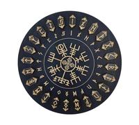 Juego de runas de madera | Runas de madera con disco para manualidades de brujas, suministros de bruja con inscripciones inmortales, herramientas de artesanía multifuncionales para altar, adivinación,